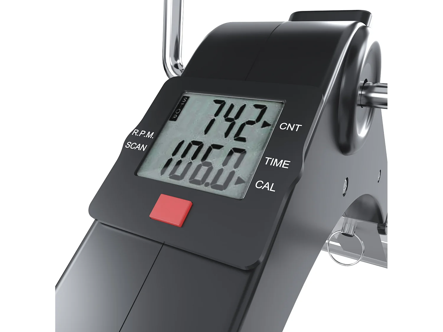 Pedaliera Riabilitazione Mini Cyclette Dispositivo Pieghevole Per Anziani Pedali Antiscivolo Display LCD Esercizio Fitness Da Tavolo Scrivania