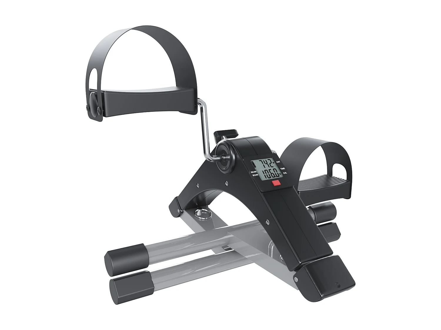 Pedaliera Riabilitazione Mini Cyclette Dispositivo Pieghevole Per Anziani Pedali Antiscivolo Display LCD Esercizio Fitness Da Tavolo Scrivania