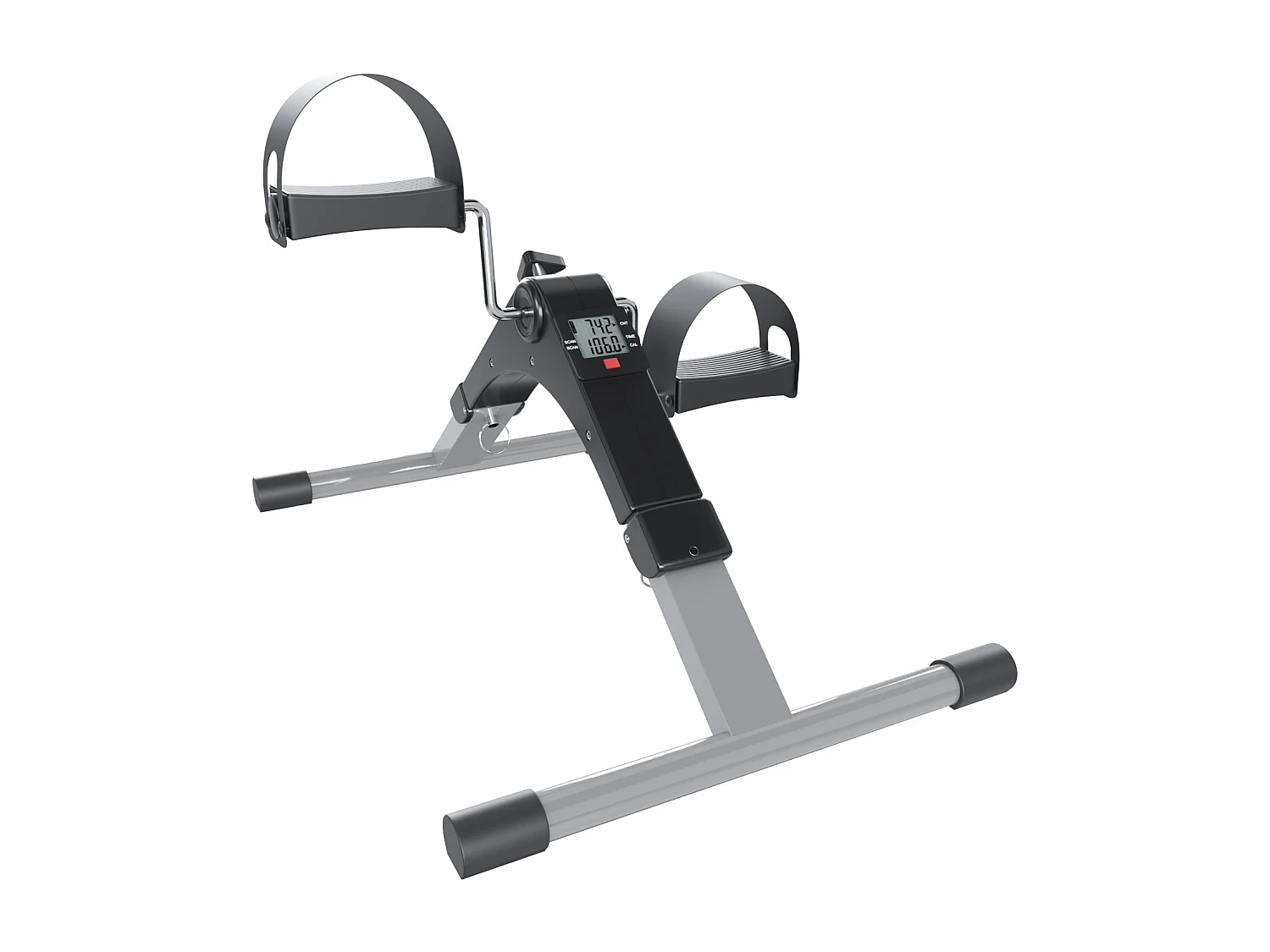 Pedaliera Riabilitazione Mini Cyclette Dispositivo Pieghevole Per Anziani Pedali Antiscivolo Display LCD Esercizio Fitness Da Tavolo Scrivania