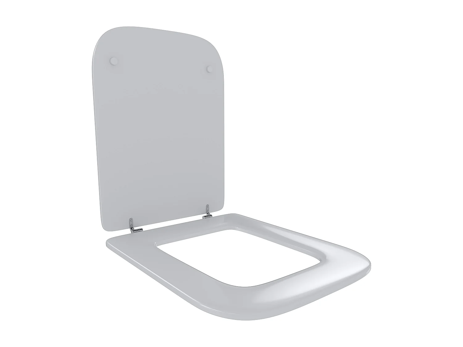 Sedile WC In Legno MDF Copriwater Tavoletta Universale Rapido Montaggio Adatta Per Tutti i WC Standard Portata Massima 150 Kg Cerniere In Ottone 44 × 36 Cm Bianco