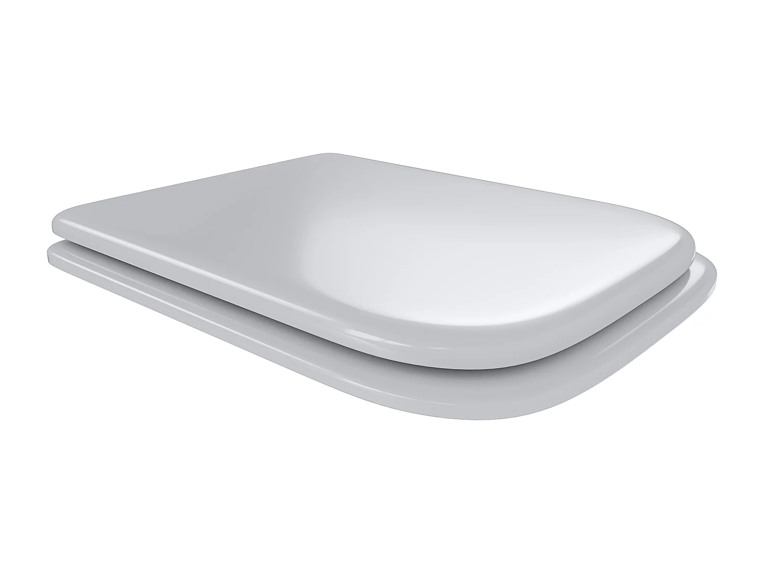 Sedile WC In Legno MDF Copriwater Tavoletta Universale Rapido Montaggio Adatta Per Tutti i WC Standard Portata Massima 150 Kg Cerniere In Ottone 44 × 36 Cm Bianco