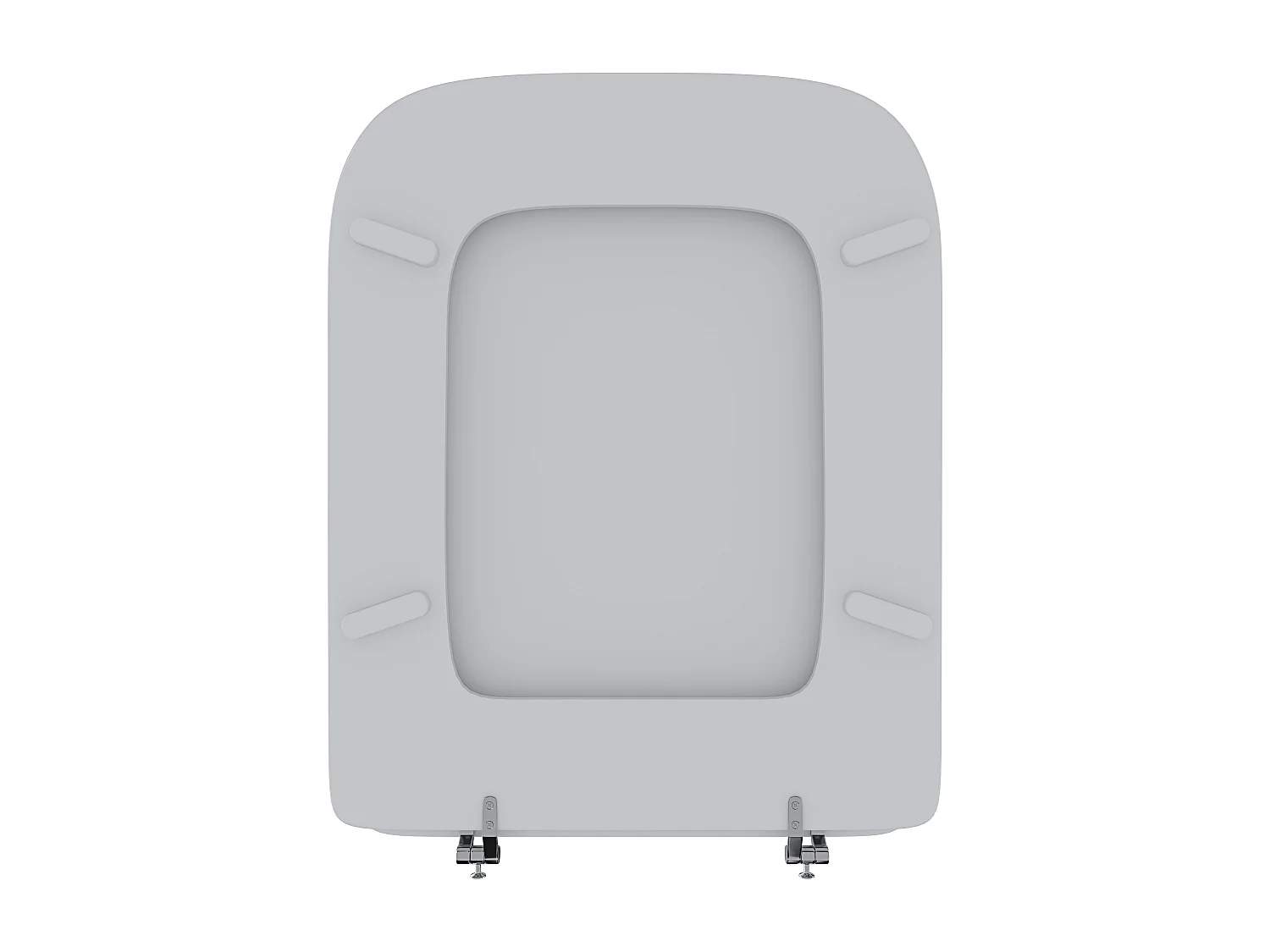 Sedile WC In Legno MDF Copriwater Tavoletta Universale Rapido Montaggio Adatta Per Tutti i WC Standard Portata Massima 150 Kg Cerniere In Ottone 44 × 36 Cm Bianco