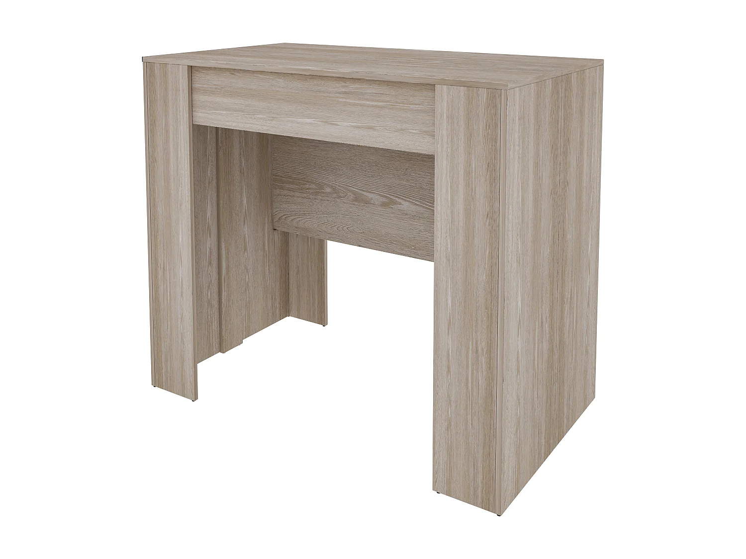 Tavolo Consolle Allungabile Oslo Fino A 2.37 Metri, Tavolo 10 Posti Salvaspazio Multiposizione, Design Moderno Ed Elegante, 78 x 51 x 90 cm Rovere