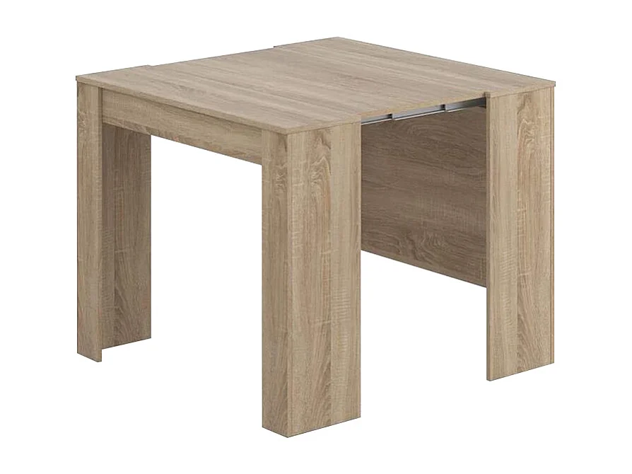 Tavolo Consolle Allungabile Oslo Fino A 2.37 Metri, Tavolo 10 Posti Salvaspazio Multiposizione, Design Moderno Ed Elegante, 78 x 51 x 90 cm Rovere