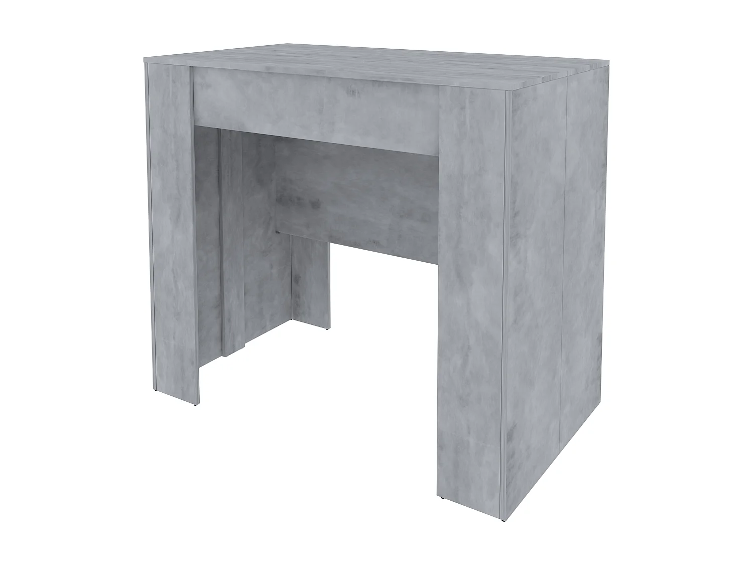 Tavolo Consolle Allungabile Oslo Fino A 2.37 Metri, Tavolo 10 Posti Salvaspazio Multiposizione, Design Moderno Ed Elegante 78 x 51 x 90 cm Grigio