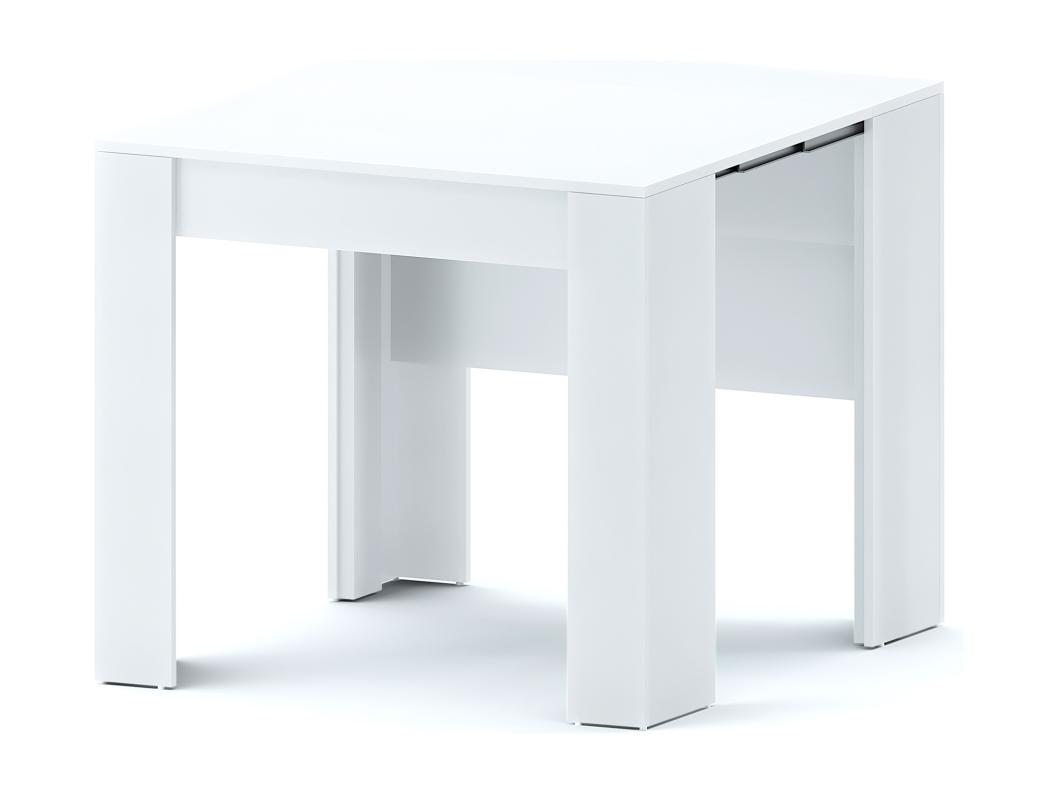 Tavolo Consolle Allungabile Oslo Plus Fino A 3 Metri, Tavolo 14 Posti Salvaspazio, Consolle per Casa E Ufficio, 78 x 51 x 90 cm, Bianco Lucido