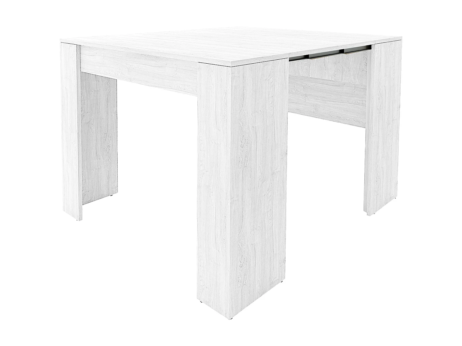 Tavolo Consolle Allungabile Fino A 3 Metri 14 Posti Salvaspazio Multiposizione Design Moderno Elegante Casa Ufficio 78x51x 90 cm Bianco Frassino