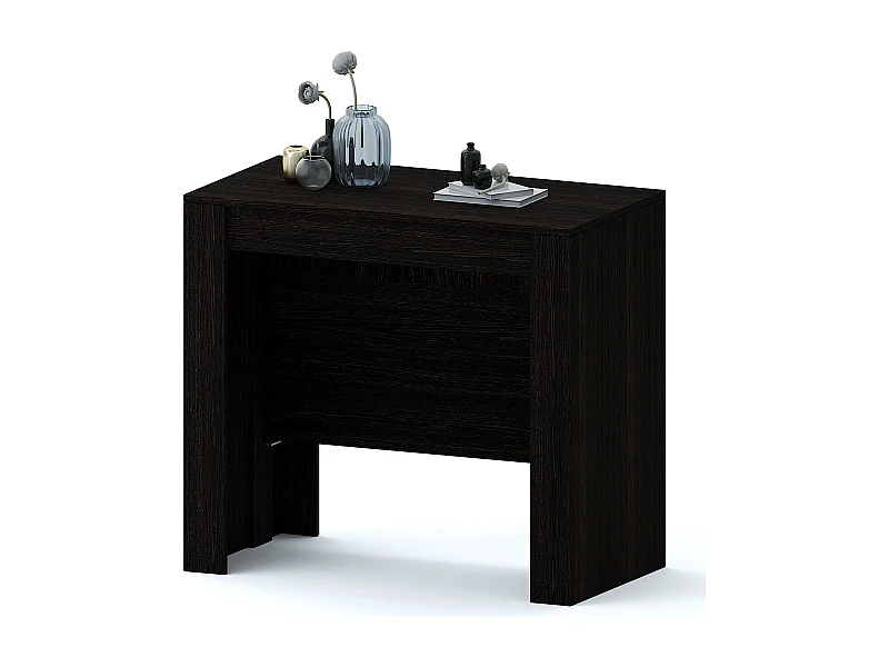 Tavolo Consolle Allungabile Oslo Plus Fino A 3 Metri, Tavolo 14 Posti Salvaspazio Multiposizione, Design Moderno Ed Elegante 78 x 51 x 90 cm Wengè