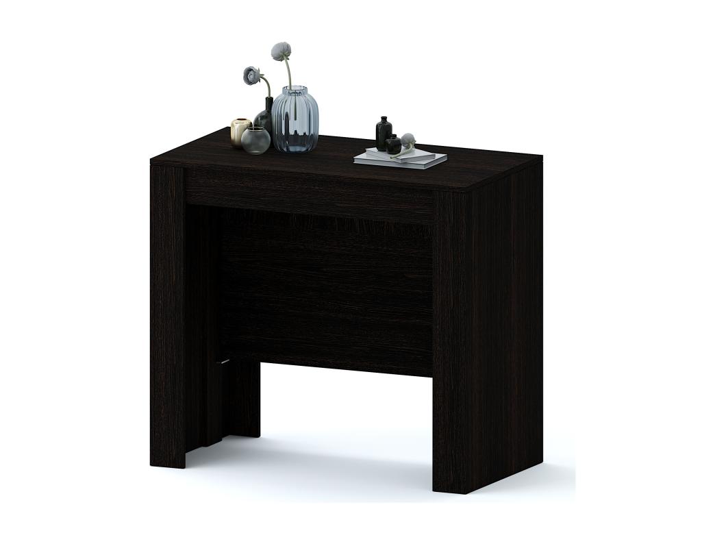 Tavolo Consolle Allungabile 3 Metri 14 Posti Salvaspazio Multiposizione Design Moderno Elegante Consolle Per Casa Ufficio 78 x 51 x 90 cm Wenge
