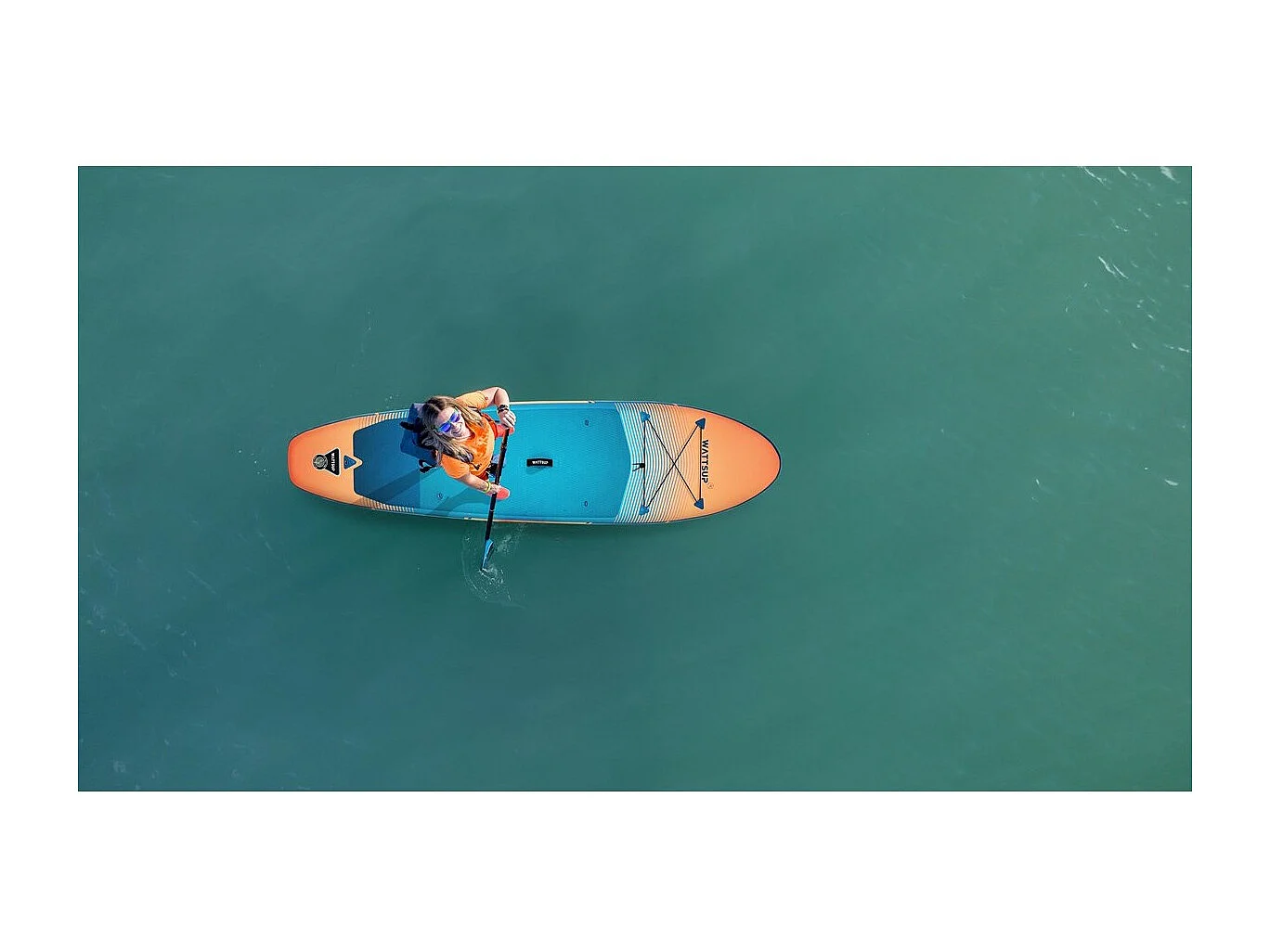 Sup gonfiabile WATTSUP F11 11' - 325x81x15cm Punto Goccia - Confezione Pagaia Guinzaglio Pompa Borsa da trasporto