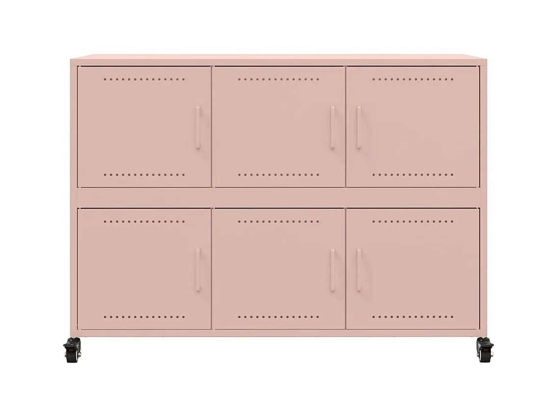 Buffet rose 100,5x39x72 cm acier
