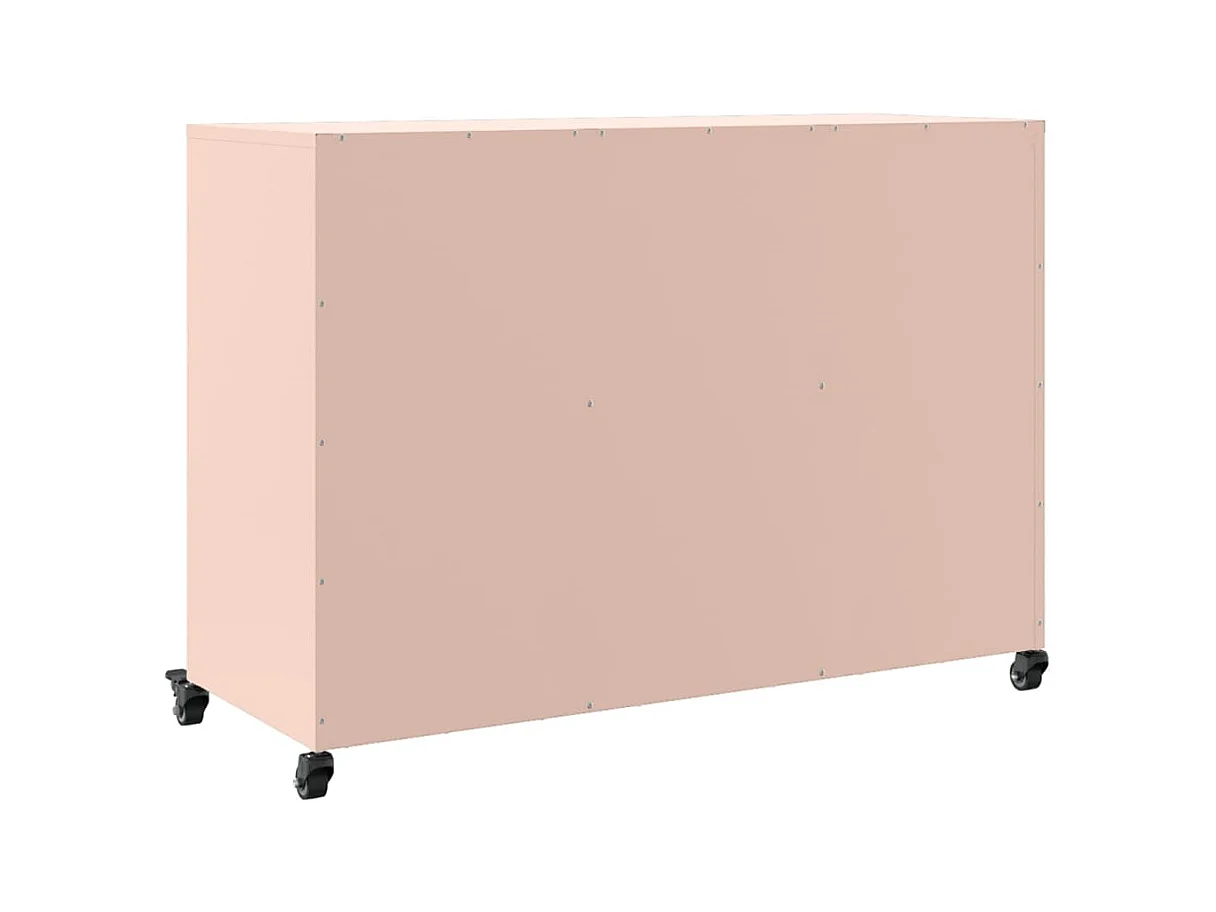 Buffet rose 100,5x39x72 cm acier