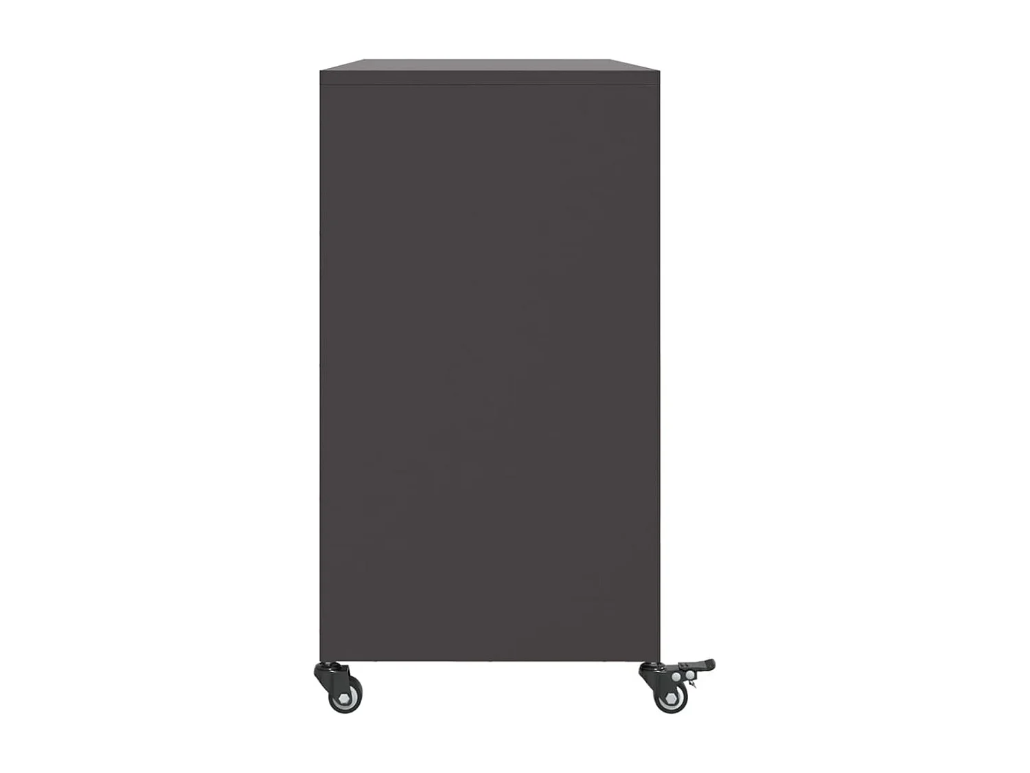 Buffet noir 100,5x39x72 cm acier