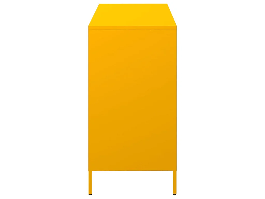 Sideboard Senfgelb 101,5x39x73,5 cm Kaltgewalzter Stahl