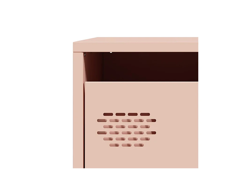 Buffet rose 101,5x39x73,5 cm acier laminé à froid