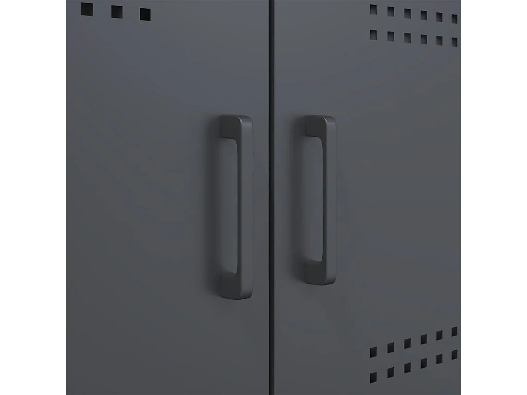 Buffet anthracite 100,5x39x79 cm acier