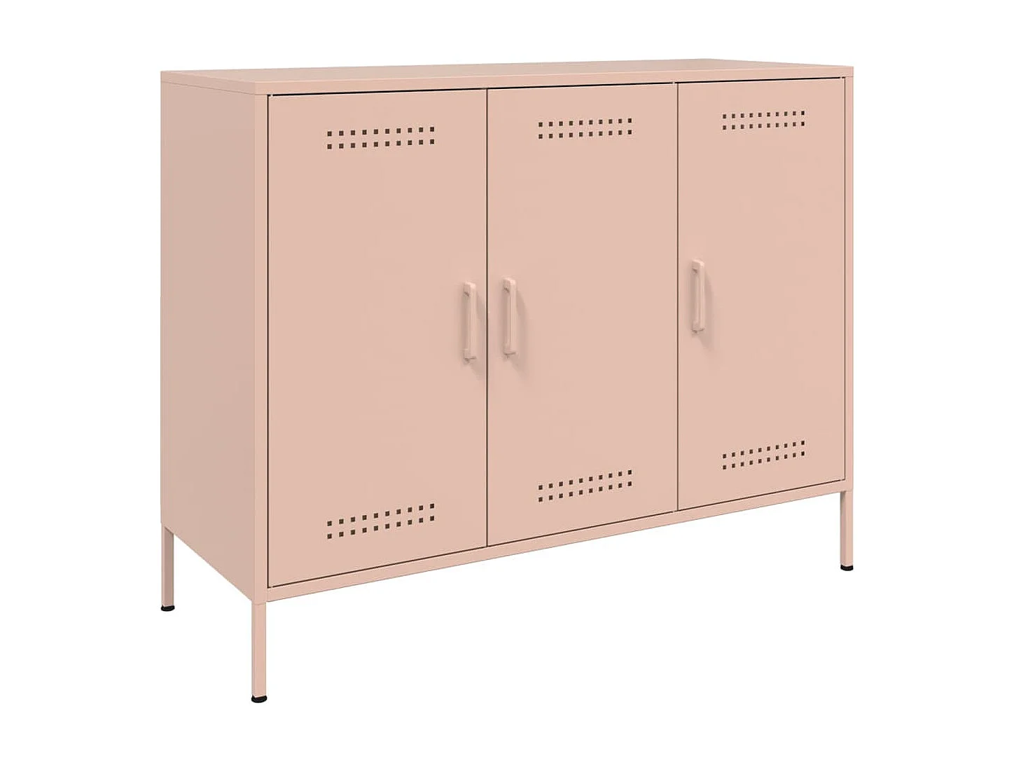 Buffet rose 100,5x39x79 cm acier