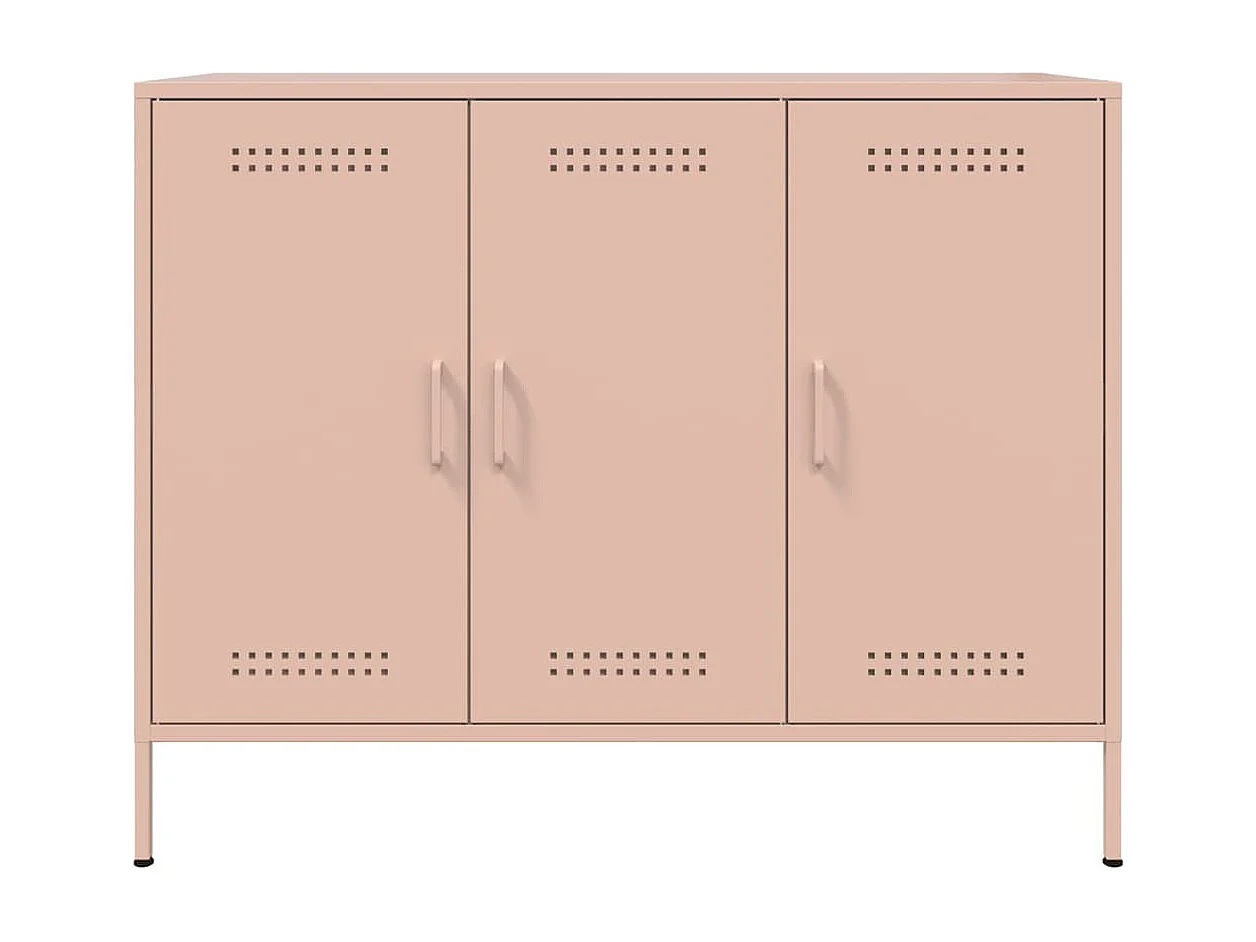 Buffet rose 100,5x39x79 cm acier