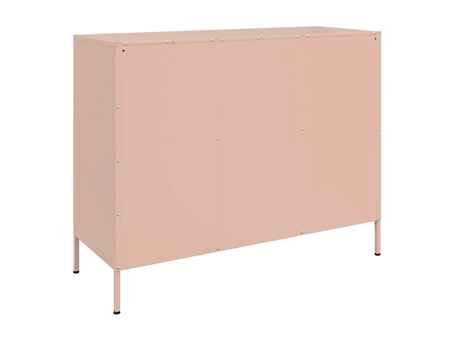 Buffet rose 100,5x39x79 cm acier