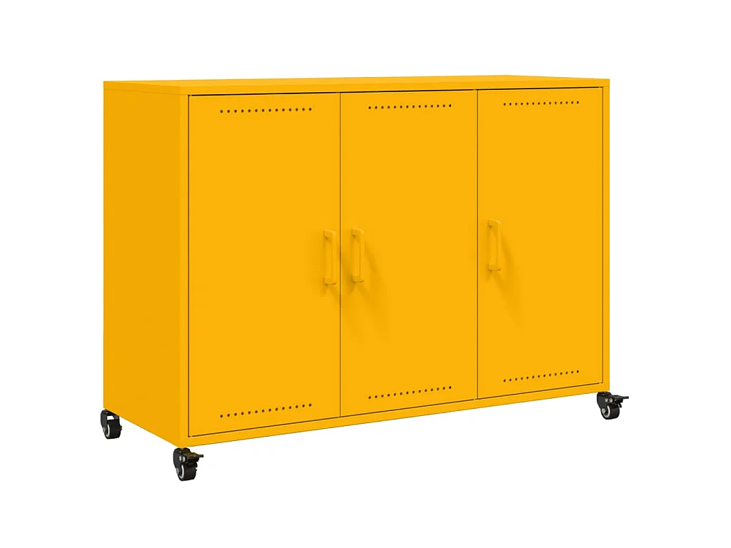 Sideboard Senfgelb 100,5x39x72 cm Stahl