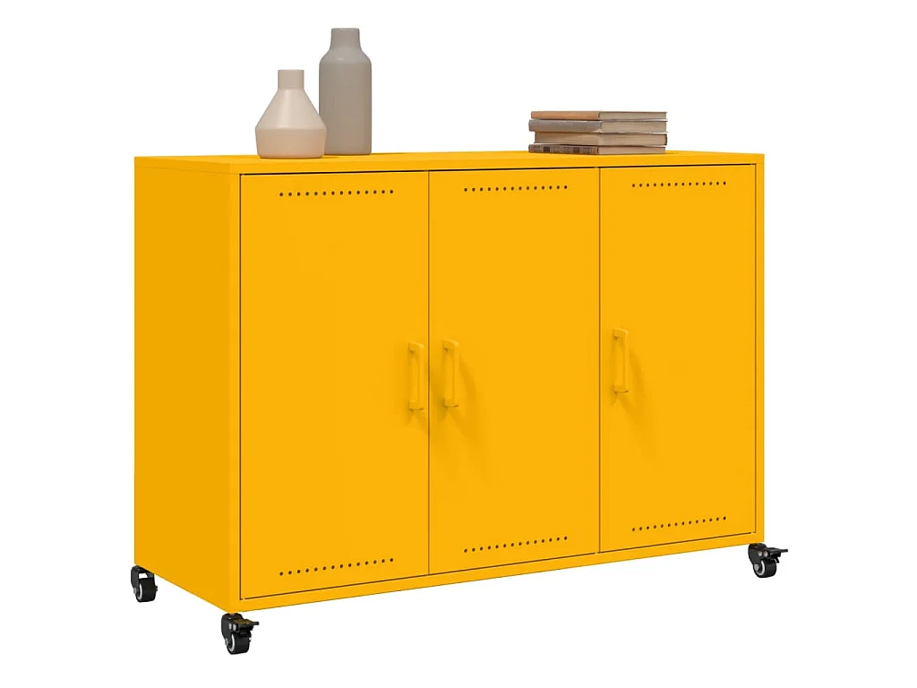 Sideboard Senfgelb 100,5x39x72 cm Stahl