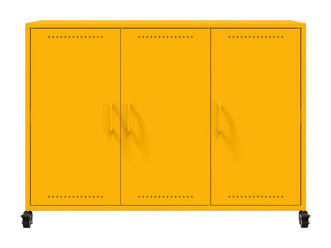 Sideboard Senfgelb 100,5x39x72 cm Stahl