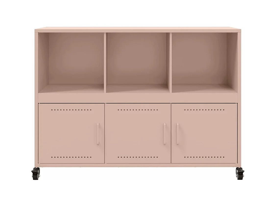 Buffet rose 100,5x39x72 cm acier