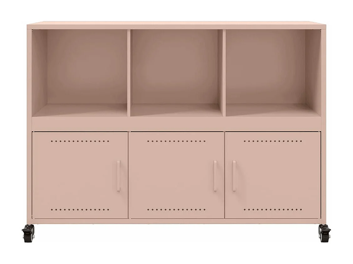 Aparador 100,5x39x72 cm aço rosa