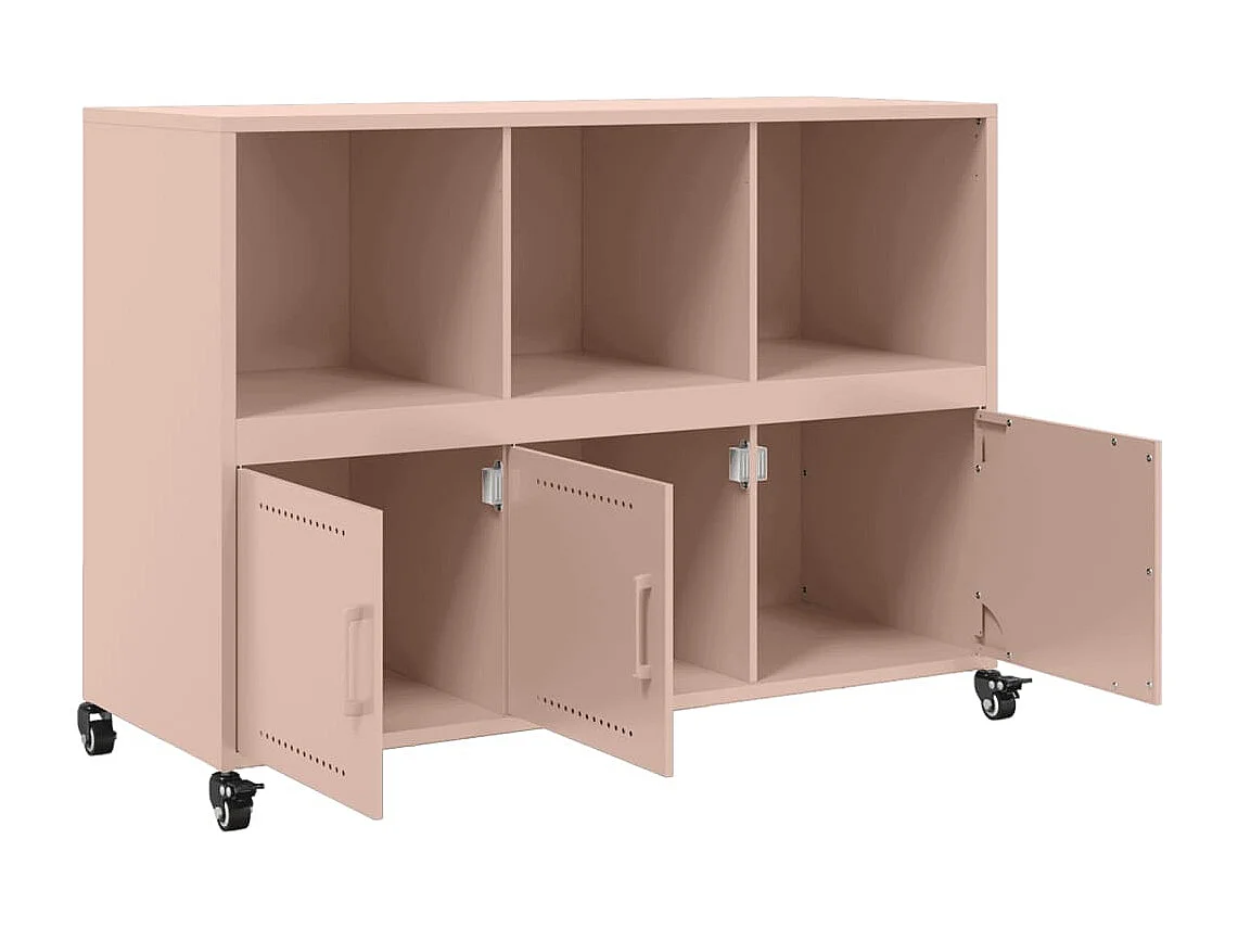 Aparador 100,5x39x72 cm aço rosa