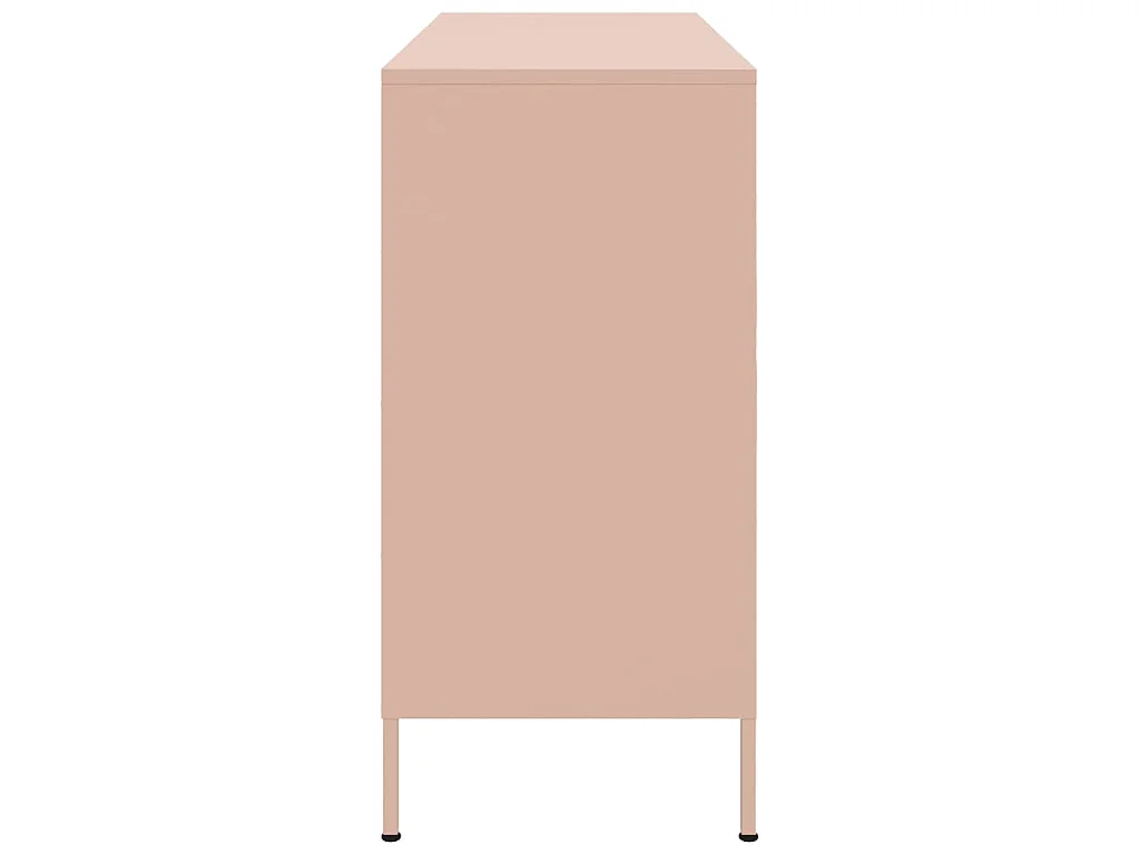 Buffet rose 100,5x39x79 cm acier