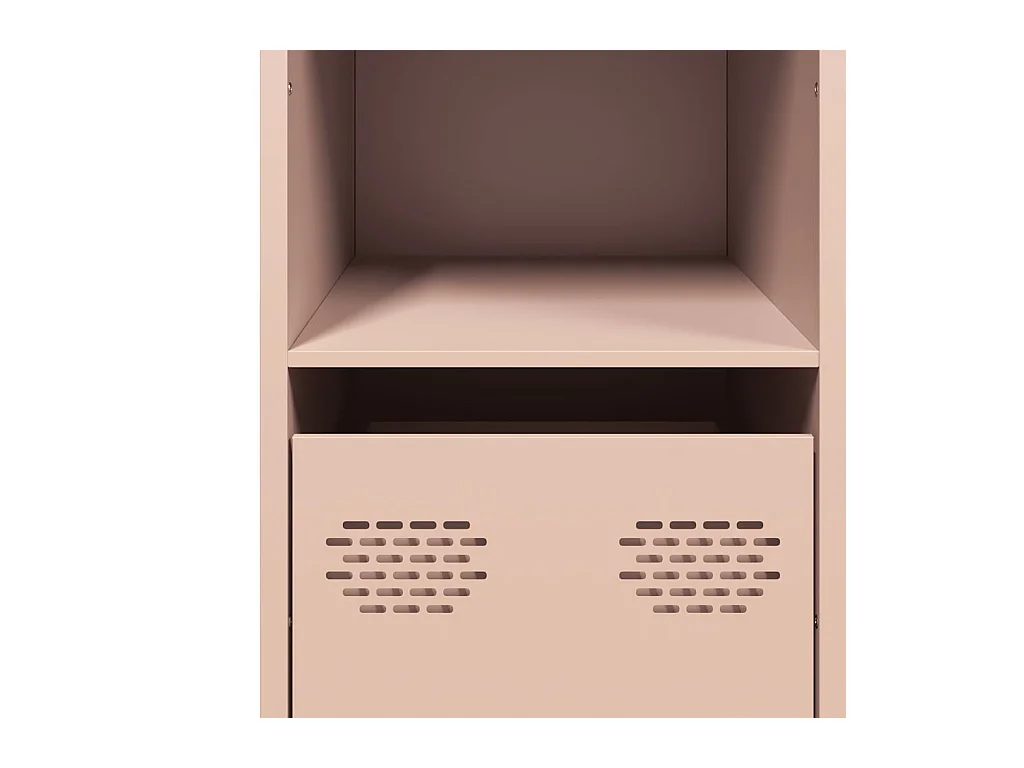 Buffet rose 101,5x39x73,5 cm acier laminé à froid