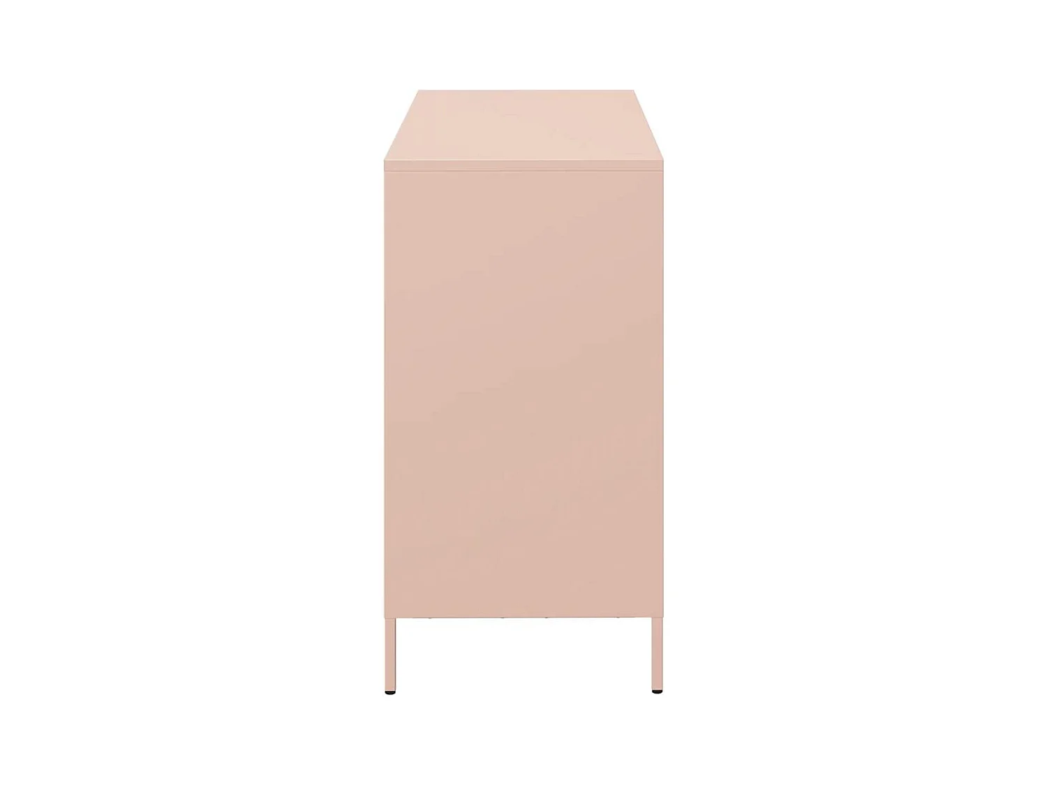 Buffet rose 101,5x39x73,5 cm acier laminé à froid