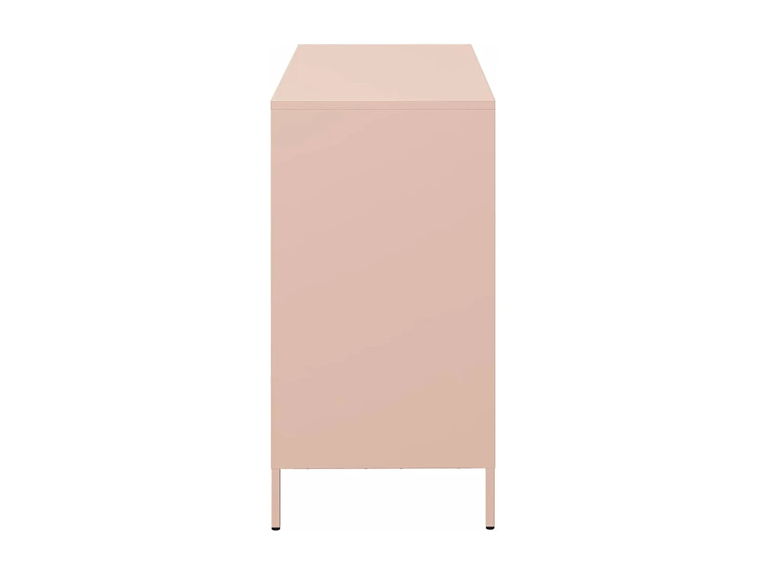 Buffet rose 101,5x39x73,5 cm acier laminé à froid