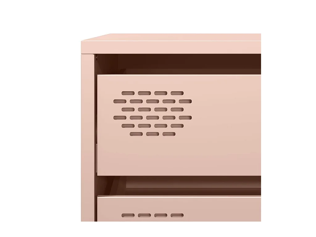 Buffet rose 68x39x58,5 cm acier laminé à froid
