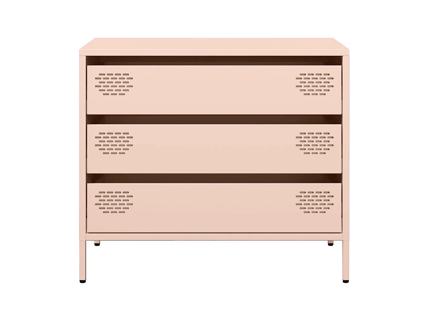 Buffet rose 68x39x58,5 cm acier laminé à froid