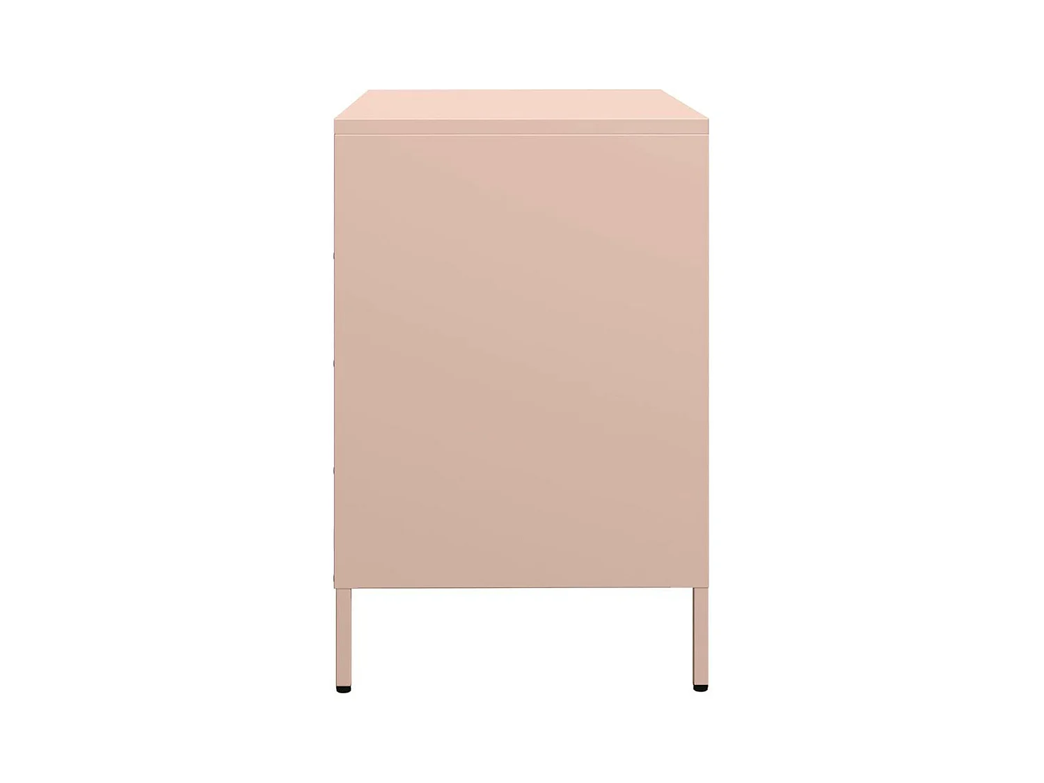 Buffet rose 68x39x58,5 cm acier laminé à froid