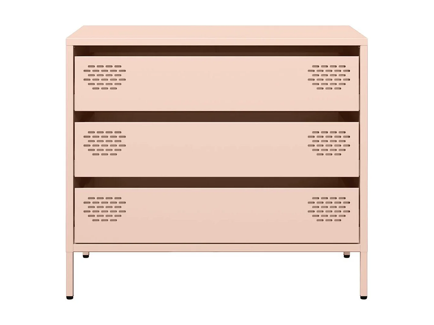 Buffet rose 68x39x58,5 cm acier laminé à froid