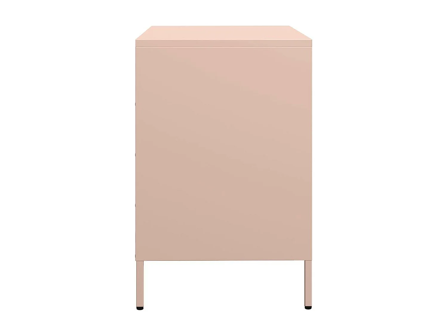 Buffet rose 68x39x58,5 cm acier laminé à froid