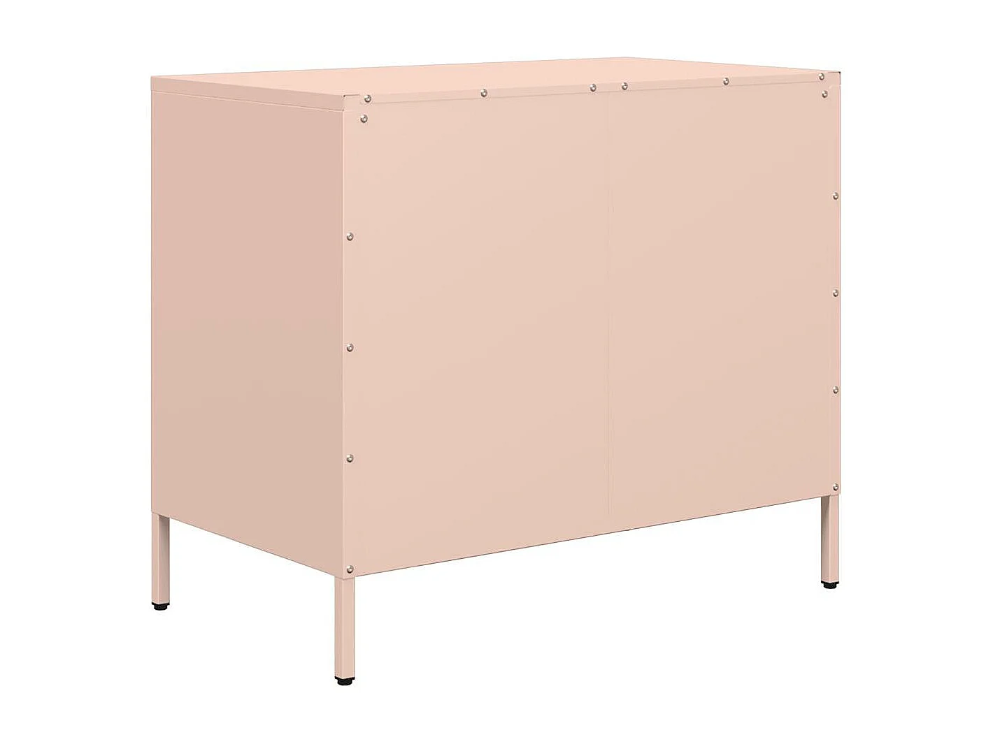 Buffet rose 68x39x58,5 cm acier laminé à froid