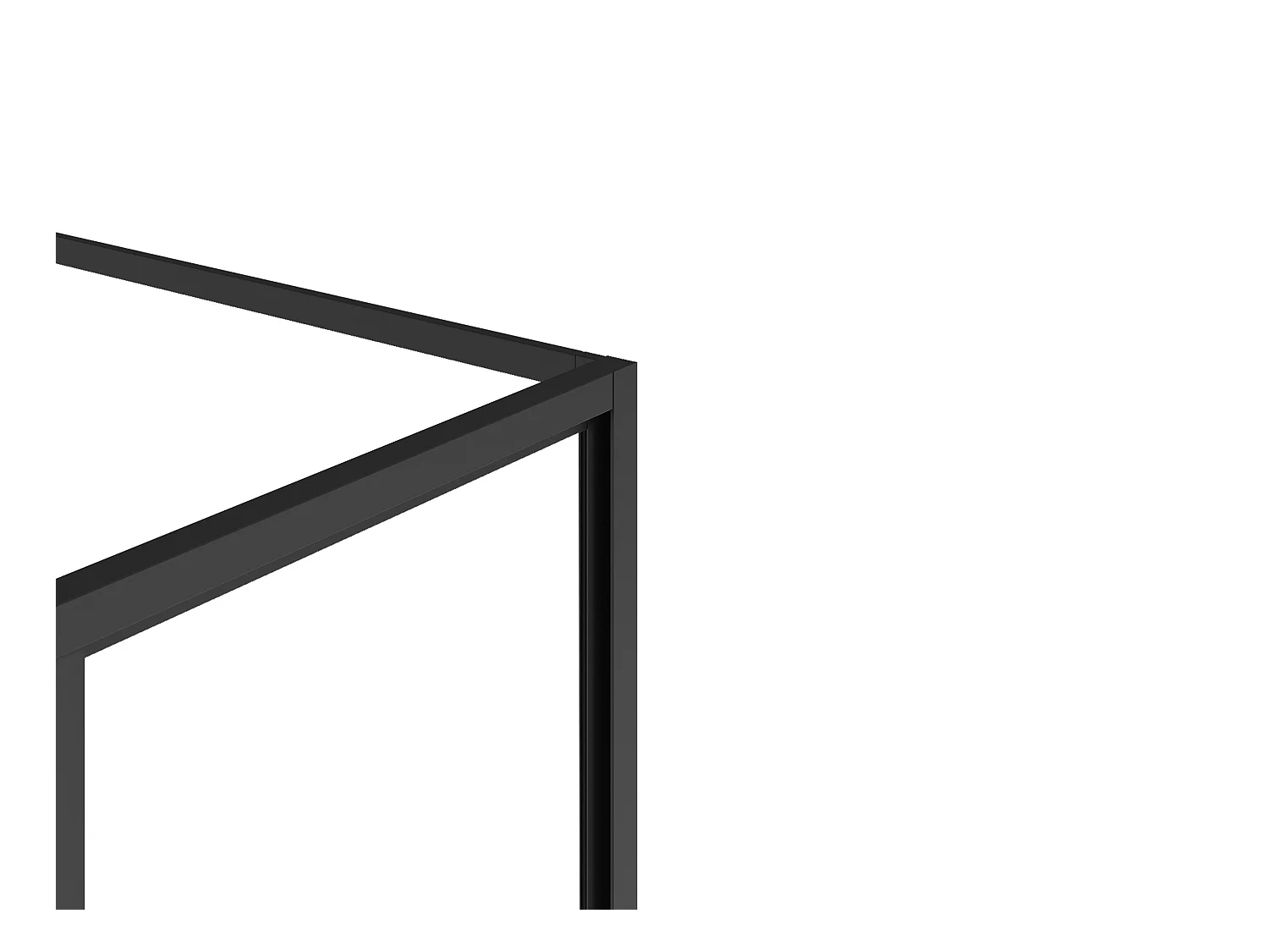 Painel de duche com porta de correr preto fosco estilo industrial 140 x 80 x 195 cm - TORONI