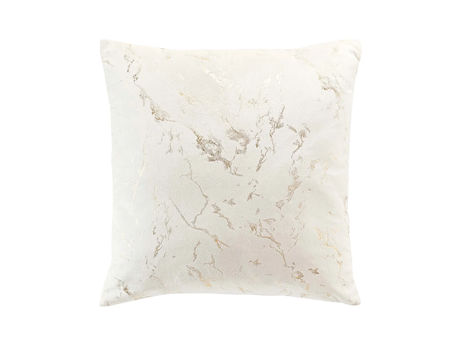 Coussin Déco Velours "Marius" 45x45cm Beige