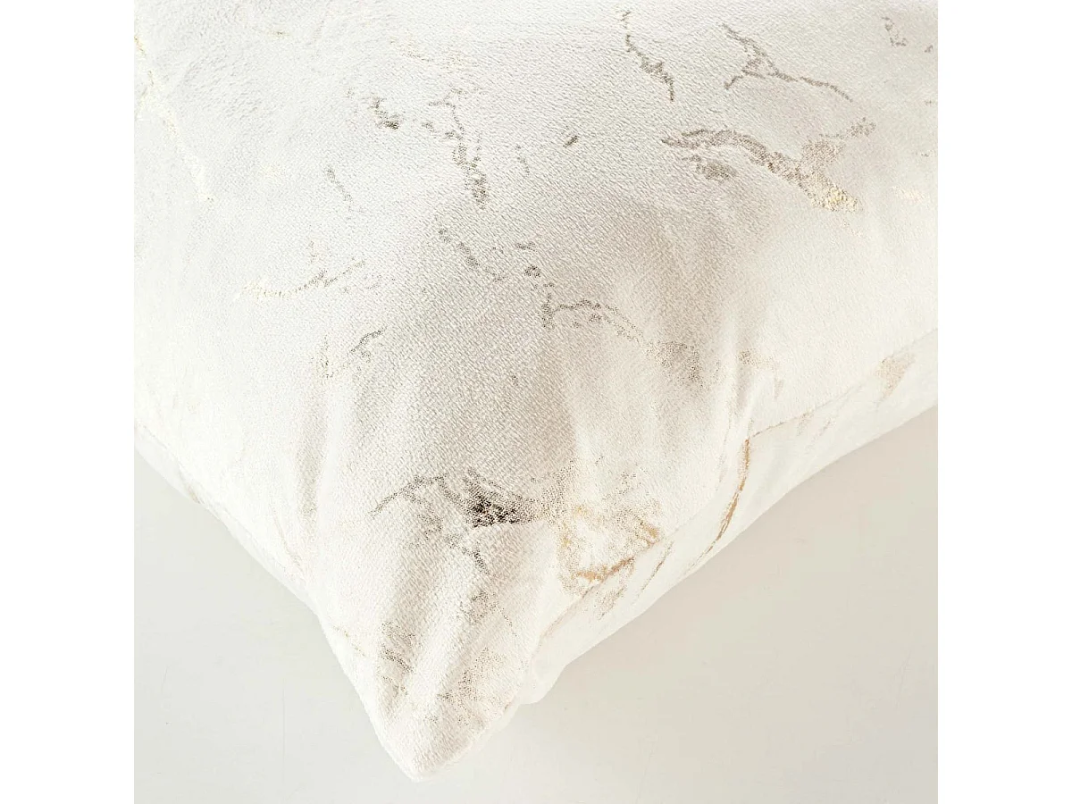 Coussin Déco Velours "Marius" 45x45cm Beige