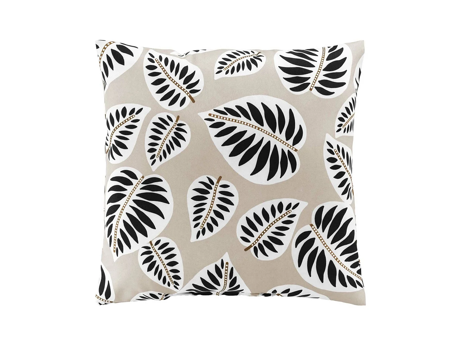Coussin Déco Imprimé "Alma" 45x45cm Noir
