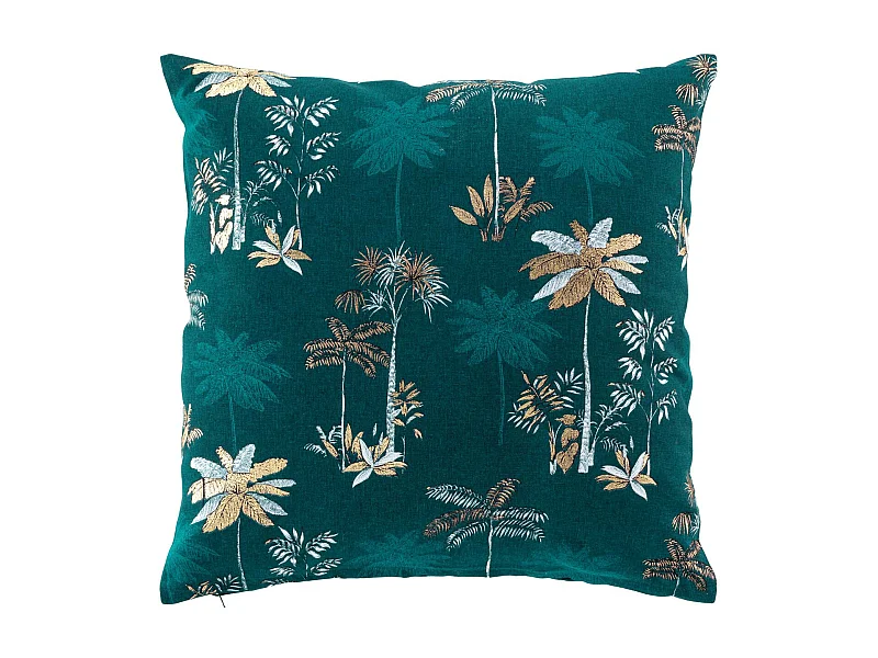 Cojín desenfundable con estampado azul