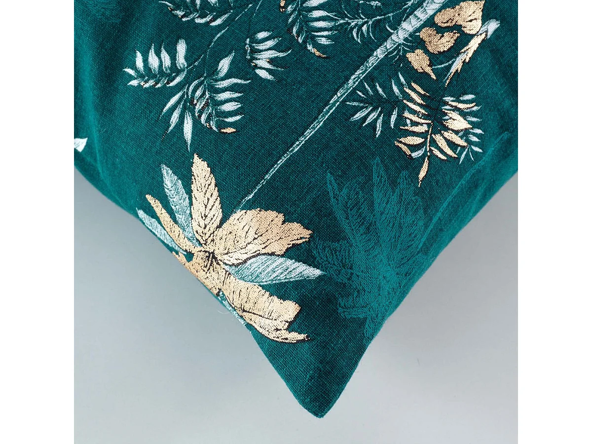 Cojín desenfundable con estampado azul