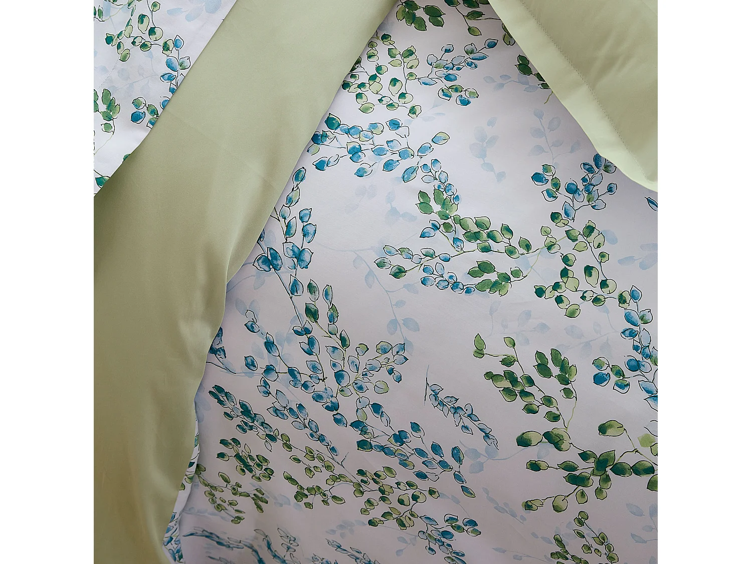 Conjunto de funda nórdica con hojas de tilo 200 x 200 cm