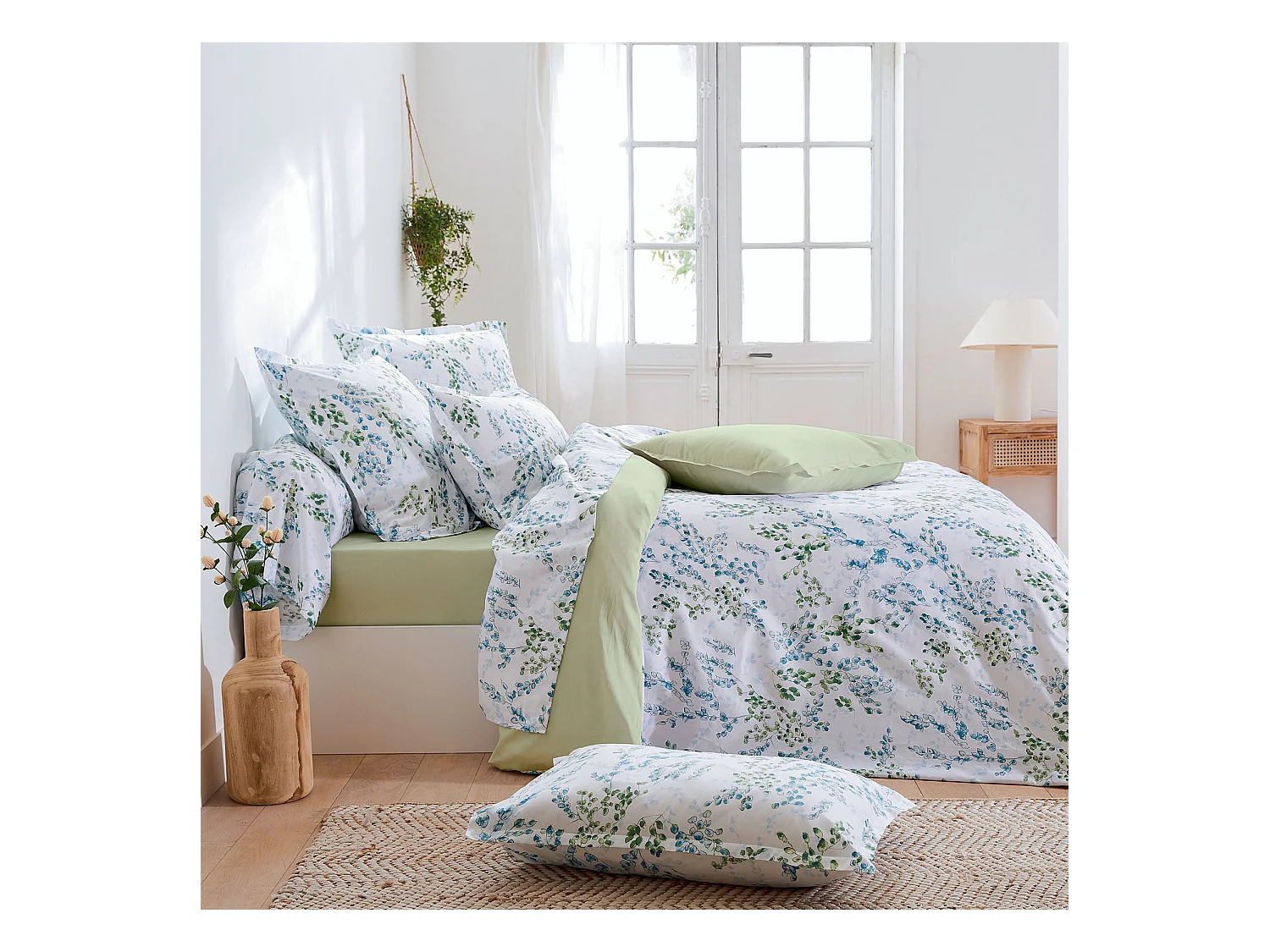 Parure de couette feuilles de tilleul