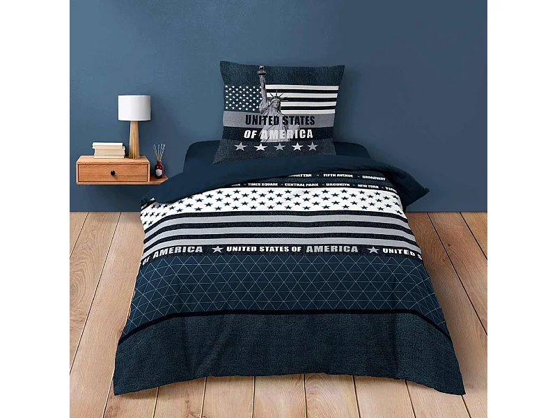 Juego de cama de 2 Piezas United States of America 140 x 200 cm