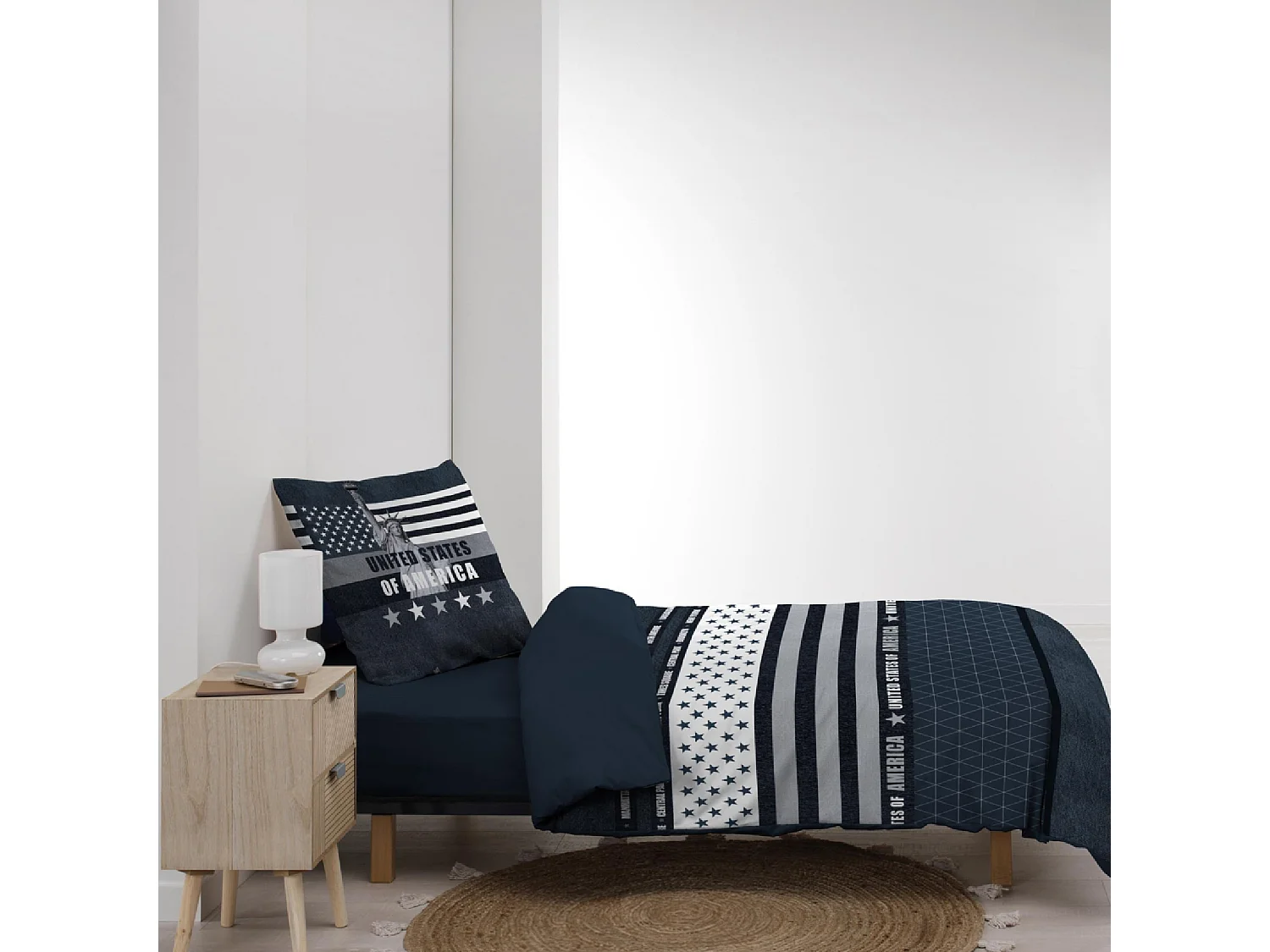 Juego de cama de 2 Piezas United States of America 140 x 200 cm