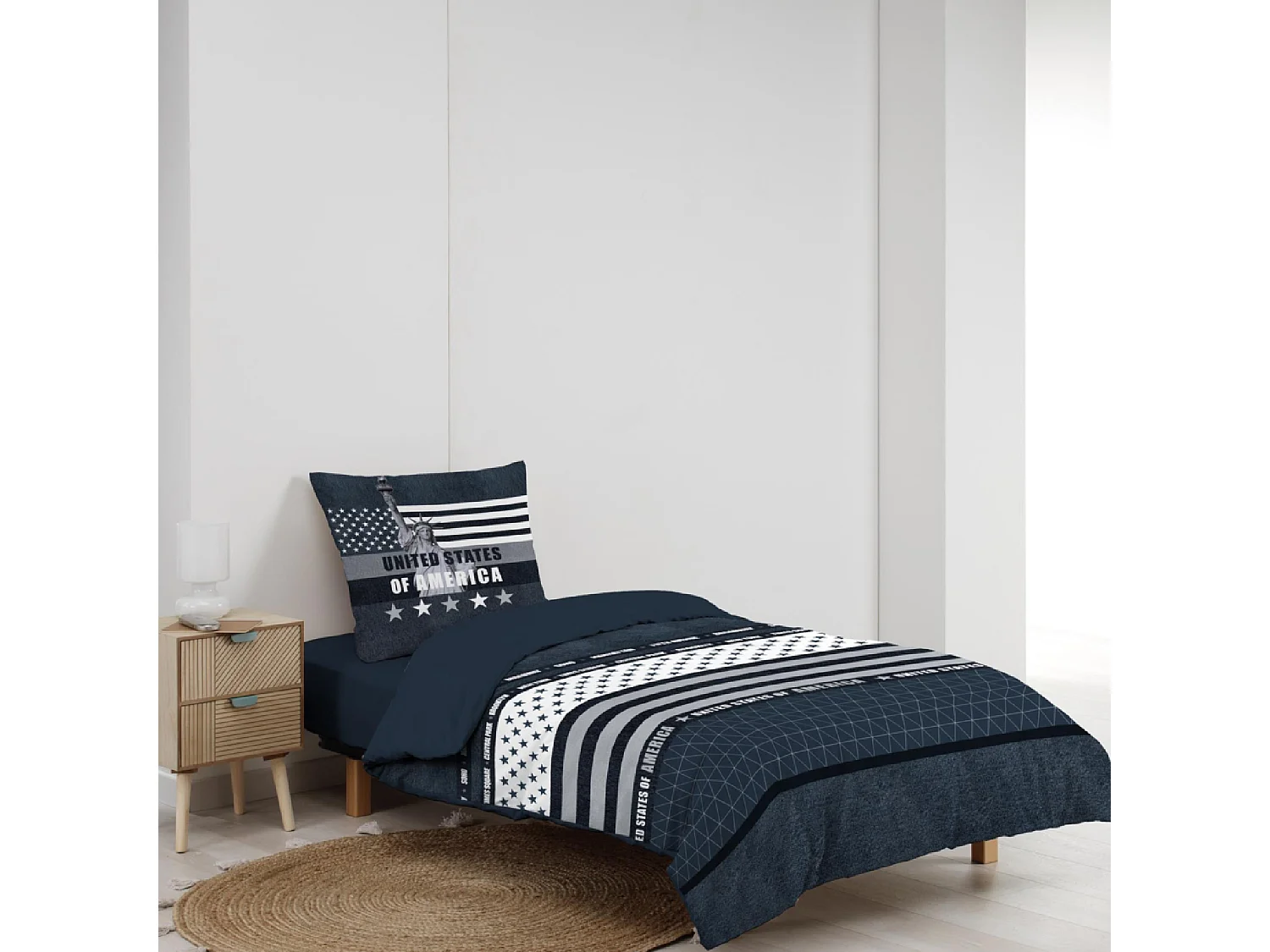 Juego de cama de 2 Piezas United States of America 140 x 200 cm